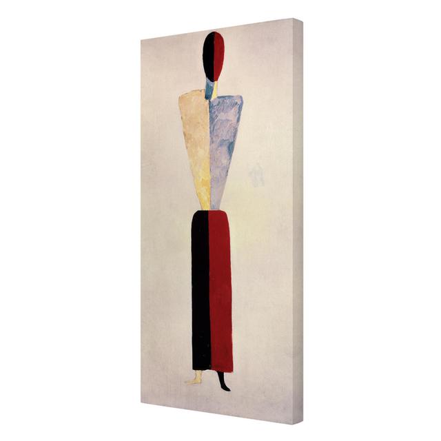 The Woman by Kazimir Malevich - Wrapped Canvas Graphic Art Print East Urban Home Size: 60cm H x 30cm W x 2cm D on Productcaster.