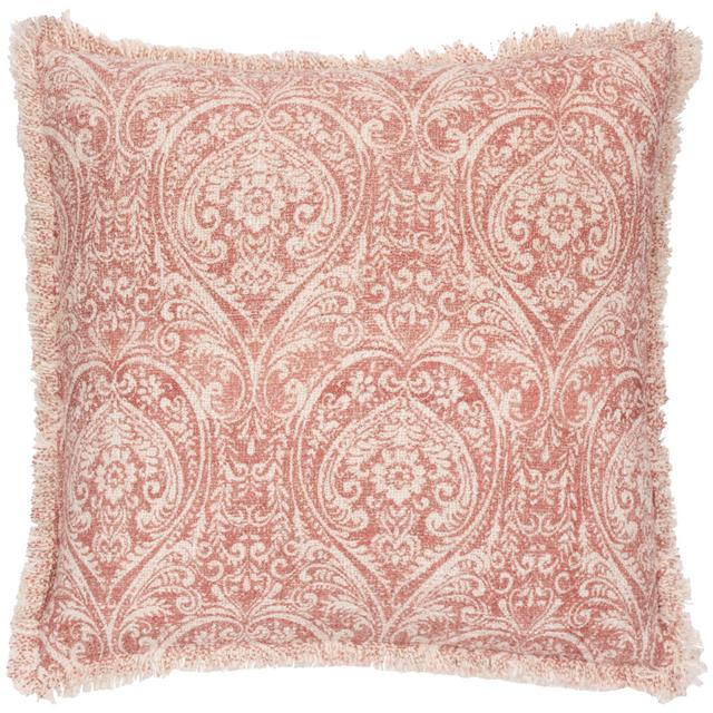 Durelle Cushion Cover Damask Square Throw Cushion Cover Paoletti Colour: Pink on Productcaster.