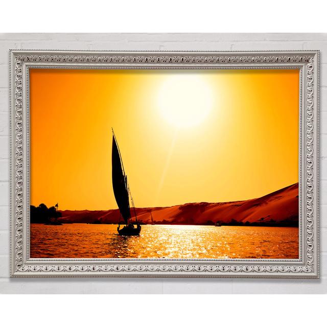 Sailing Towards the Sun - Picture Frame Art Prints Longshore Tides Size: 21cm H x 29.7cm W on Productcaster.