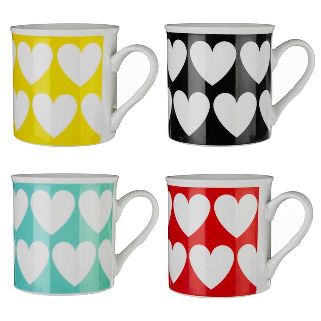 Heart Design 4 Piece Mug Set Symple Stuff on Productcaster.