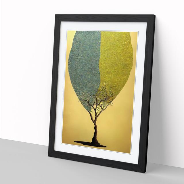 Unique Tree Art Vol.2 - Picture Frame Print Big Box Art Size: 34cm H x 25cm W x 2cm D, Frame Colour: Oak on Productcaster.