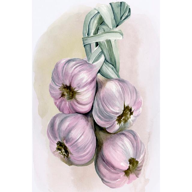 Garlic Braid I by Jennifer Paxton Parker - Wrapped Canvas Painting August Grove Size: 91cm H x 61cm W on Productcaster.