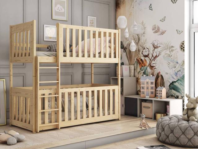 Konrad Kids Bunk Bed Arte-N Furniture Ltd Colour (Bed Frame): Pine on Productcaster.