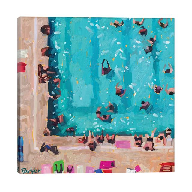 'Room in the Pool' Painting Print on Wrapped Canvas East Urban Home Size: 66.04cm H x 66.04cm W x 1.91cm D on Productcaster.