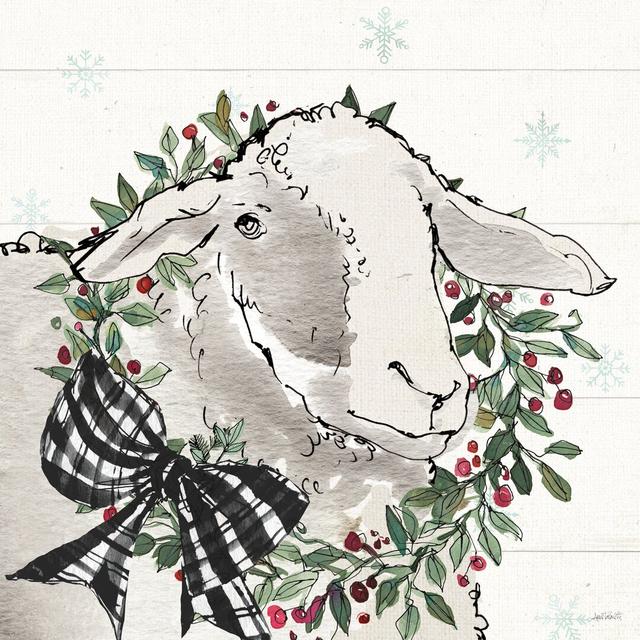 Modern Farmhouse XIII Christmas by Anne Tavoletti - Wrapped Canvas Graphic Art Brambly Cottage Size: 51cm H x 51cm W on Productcaster.