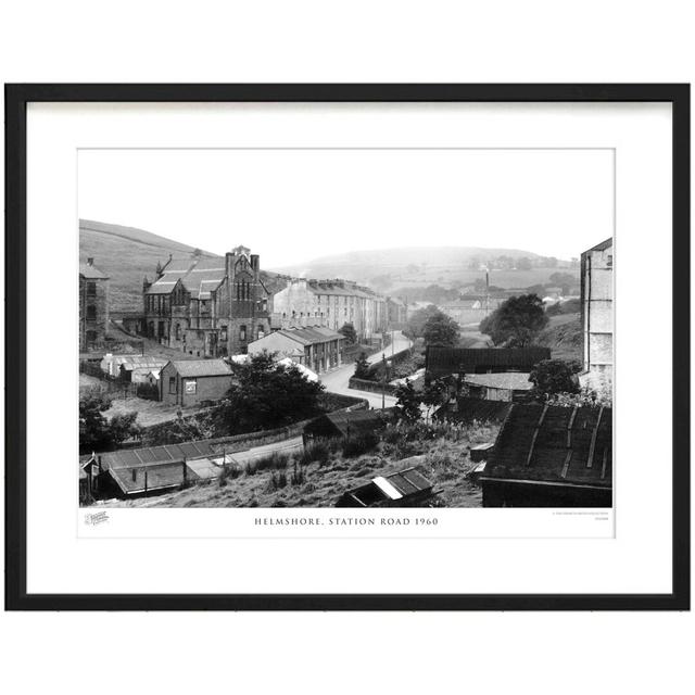 'Helmshore, Station Road 1960' - Picture Frame Photograph Print on Paper The Francis Frith Collection Size: 60cm H x 80cm W x 2.3cm D on Productcaster.