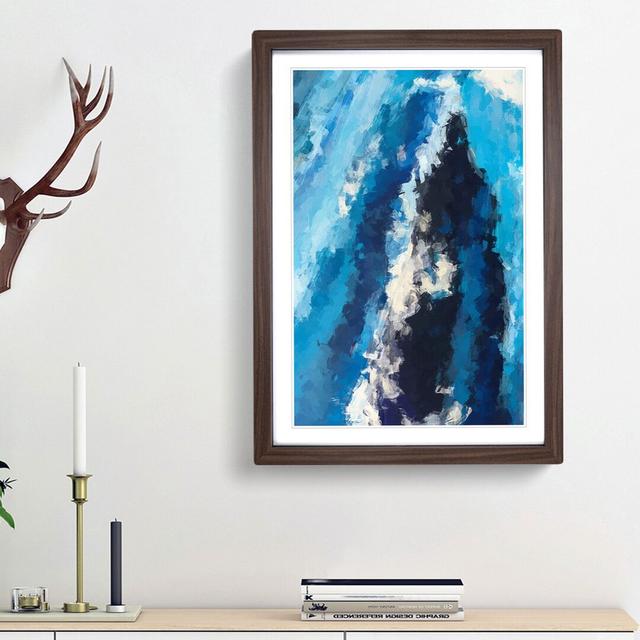 Abstract Art Painting Vol.3 - Picture Frame Painting Print East Urban Home Size: 36cm H x 27cm W x 2cm D, Frame Option: Walnut Framed on Productcaster.