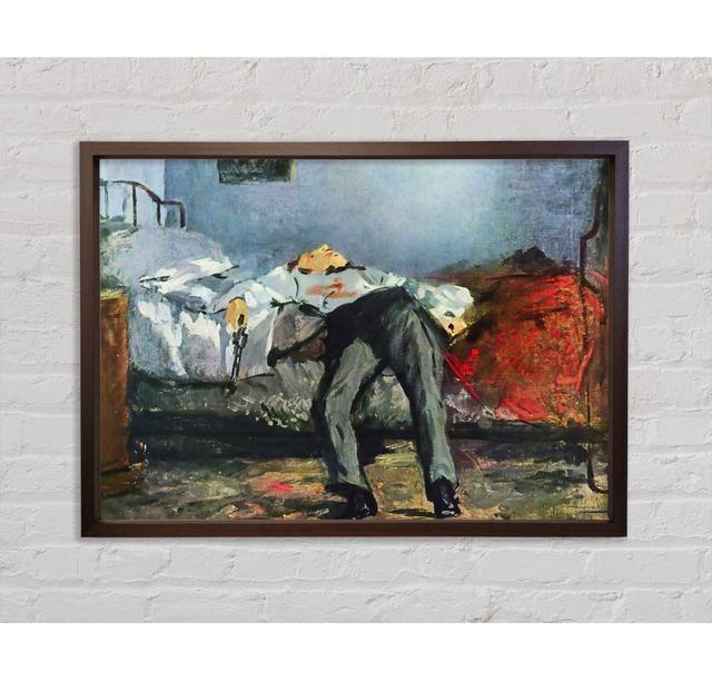 Suicide by Edouard Manet - Single Picture Frame Art Prints on Canvas Bright Star Size: 59.1cm H x 84.1cm W x 3.3cm D on Productcaster.