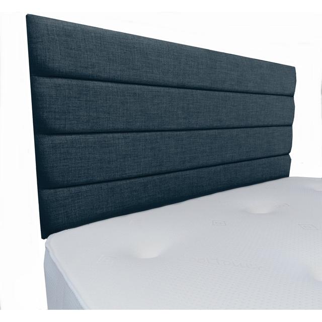 Facin Upholstered Headboard Ebern Designs Colour: Blue, Size: Double (4'6) on Productcaster.