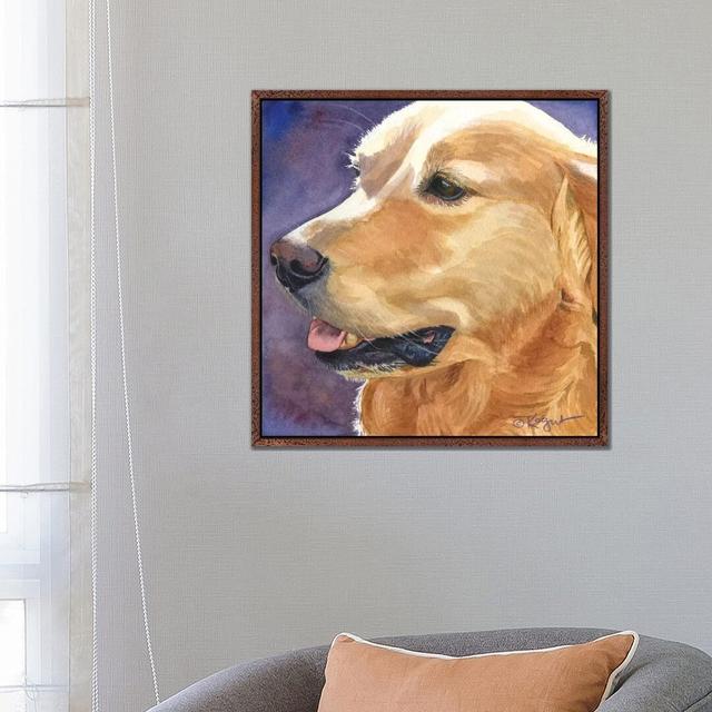 Maggie by Teresa Kogut - Painting Print on Canvas Ebern Designs Format: Classic Brown Wood Framed, Size: 66.04cm H x 66.04cm W x 3.81cm D on Productcaster.