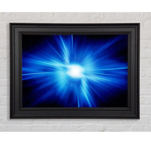 Exploding Star Framed Print Ebern Designs Size: 29.7cm H x 42cm W on Productcaster.