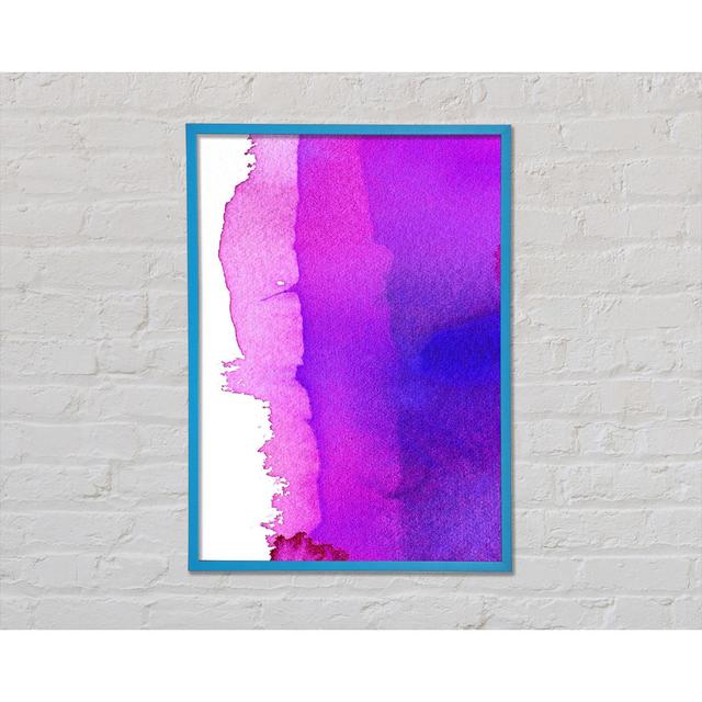 Pink Ocean Ebb Framed Print Ivy Bronx Format: Blue Framed Paper, Size: 21cm H x 29.7cm W x 2cm D on Productcaster.