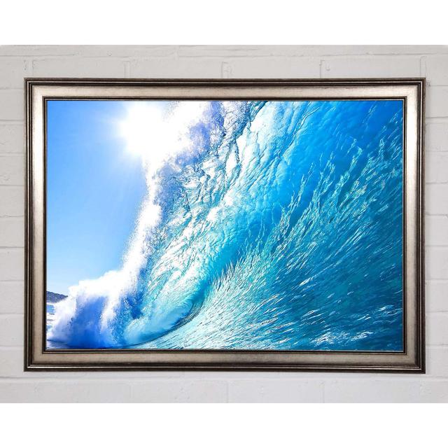 Crystal Ocean Wave Framed Print Highland Dunes Size: 21cm H x 29.7cm W x 1.5cm D on Productcaster.