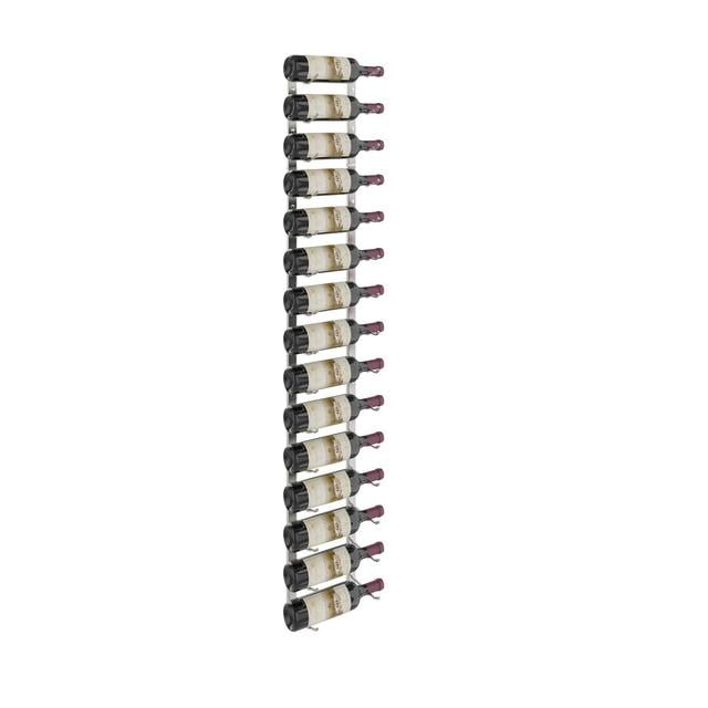 15 Bottle Wall Mounted Wine Bottle Rack VintageView Colour: Brushed Nickel on Productcaster.