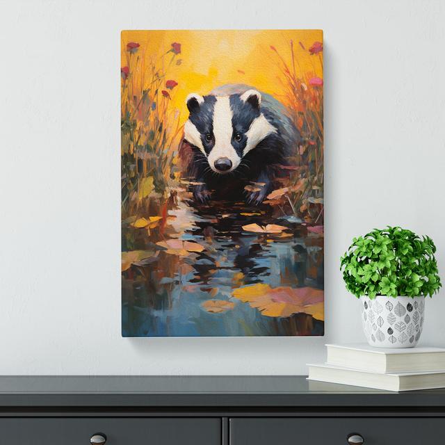 Badger Impressionism No.3 - Print Alpen Home Size: 76cm H x 50cm W x 3cm D on Productcaster.