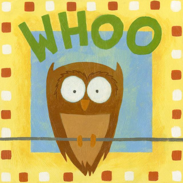 Whoo by Megan Meagher - Wrapped Canvas Art Prints Harriet Bee Size: 76cm H x 76cm W x 3.8cm D on Productcaster.