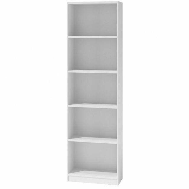 Hal Bookcase Latitude Run Colour: White, Size: H182 x W40 x D30cm on Productcaster.