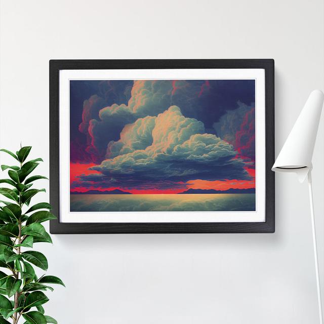 Clouds at Sunset Vol.1 - Picture Frame Graphic Art 17 Stories Size: 34cm H x 46cm W x 2cm D, Frame Colour: Black on Productcaster.