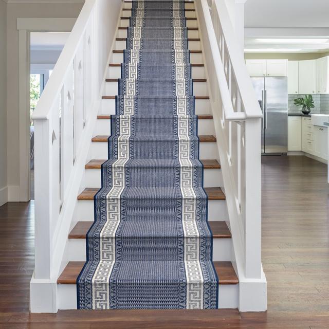 Annalee Stair Looped Blue Rug Canora Grey Rug Size: Runner 80 x 480cm on Productcaster.