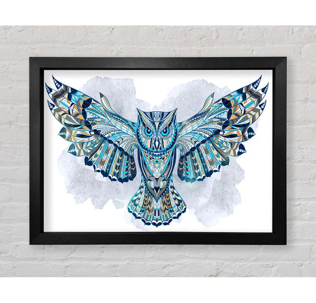 Indian Owl - Single Picture Frame Art Prints Bright Star Size: 42cm H x 59.7cm W x 3.4cm D on Productcaster.