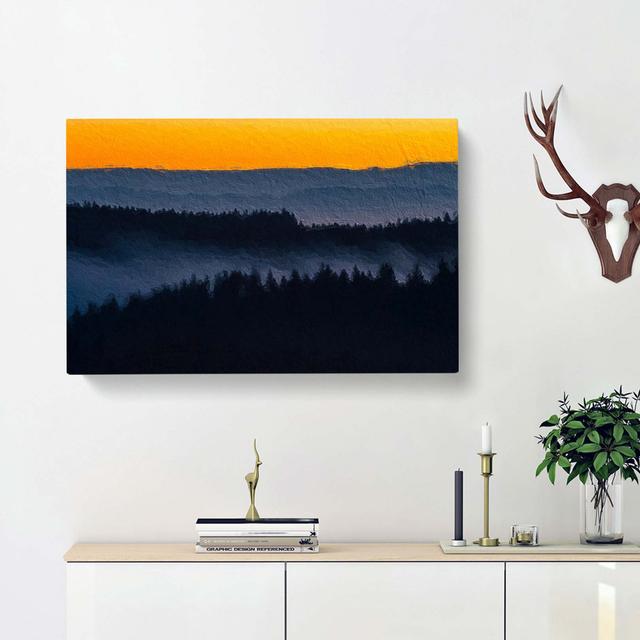 Forest in Bandon Oregon - Wrapped Canvas Painting Pint East Urban Home Size: 40cm H x 60cm W x 3cm D on Productcaster.