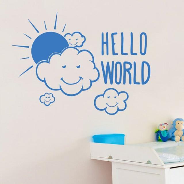 Wall Decal 17 Stories Size: Large, Colour: Blue on Productcaster.