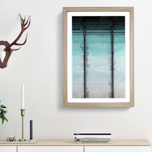 Constantly Green in Abstract - Picture Frame Graphic Art Print East Urban Home Frame Option: Oak Framed, Size: 36cm H x 27cm W x 2cm D on Productcaster.