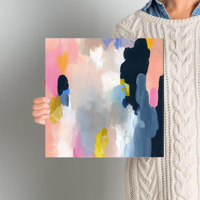 Happy Thoughts - Wrapped Canvas Painting East Urban Home Size: 30cm H x 30cm W x 4cm D on Productcaster.