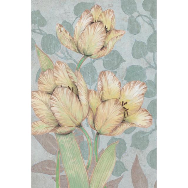 Trois Fleurs II by Tim OToole - Wrapped Canvas Print Rosalind Wheeler Size: 46cm H x 30cm W x 3.8cm D on Productcaster.