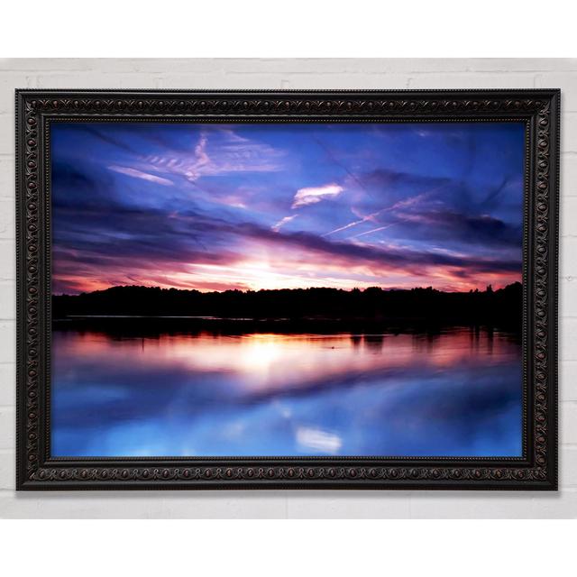 Perfect Lake Reflection Framed Print Bright Star Size: 84.1cm H x 118.9cm W on Productcaster.