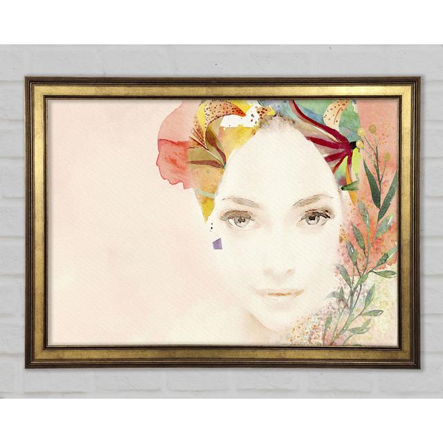 Flowerwoman - Single Picture Frame Art Prints Rosalind Wheeler Size: 21cm H x 29.7cm W x 1.5cm D on Productcaster.