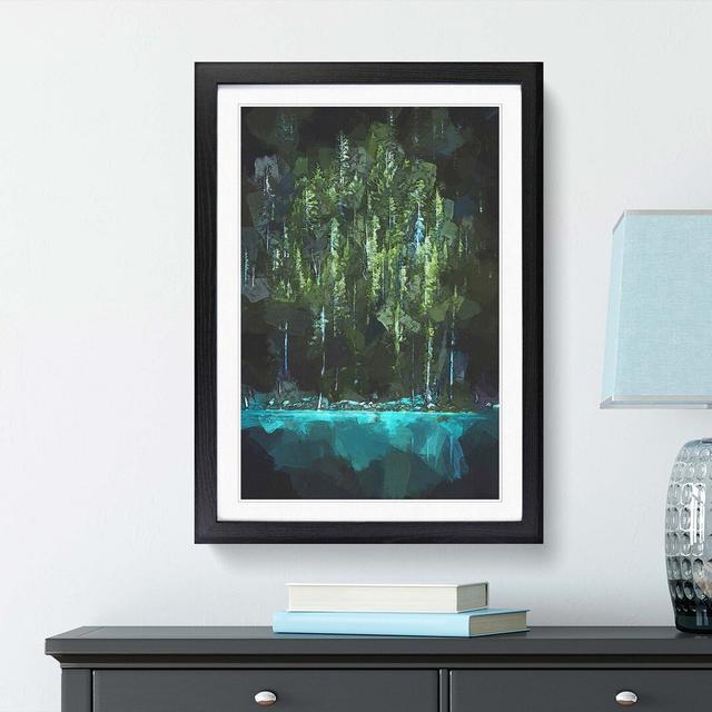 Woods in Yosemite National Park in Abstract - Picture Frame Graphic Art Print East Urban Home Frame Option: Black, Size: 91cm H x 60cm W x 2cm D on Productcaster.