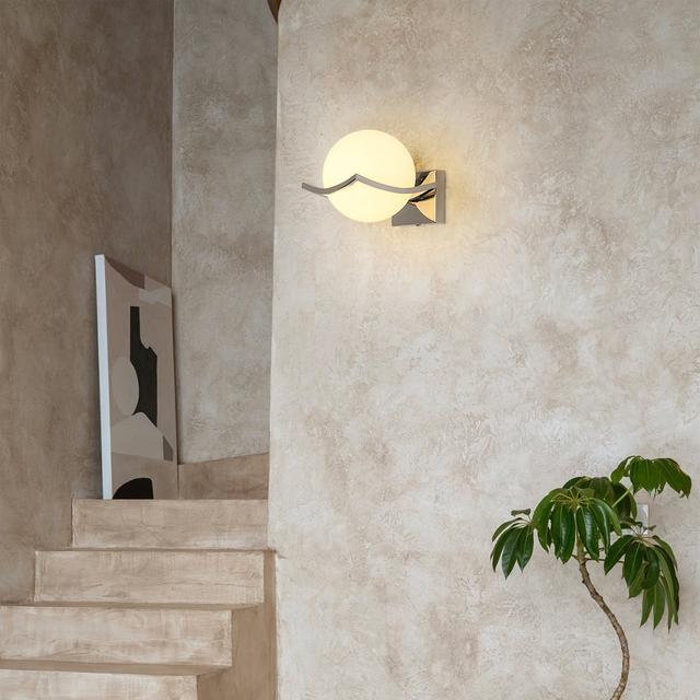 Wall Lights, Glass Ball Indoor Wall Sconces For Bedroom, Living Room Ivy Bronx on Productcaster.