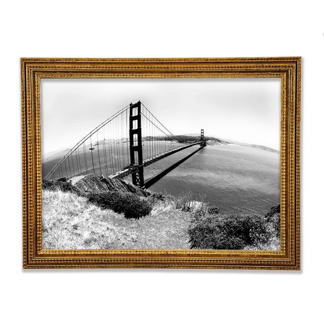 San Francisco Bridge B N W Across The Waters - Druck Bright Star Größe: 84,1 cm H x 118,9 cm B on Productcaster.