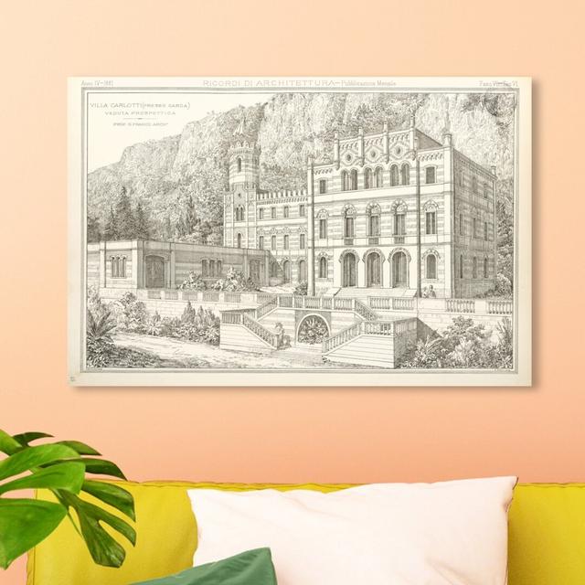 'Villa Carlotti' Graphic Art on Wrapped Canvas East Urban Home Size: 30 cm H x 45 cm W on Productcaster.