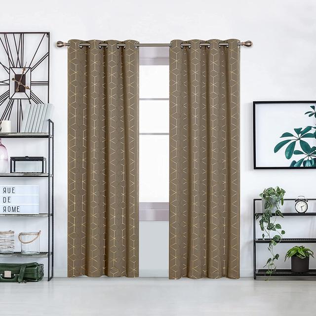 Malone Room Darkening Thermal Curtain (Set of 2) Fairmont Park Panel Size: Width 168 x Drop 229cm, Colour: Taupe on Productcaster.