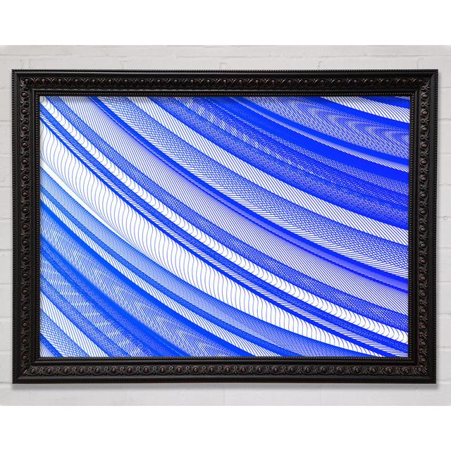 Ice Waves Framed Print Ivy Bronx Size: 42cm H x 59.7cm W x 3cm D, Format: Black/Walnut Framed Paper on Productcaster.