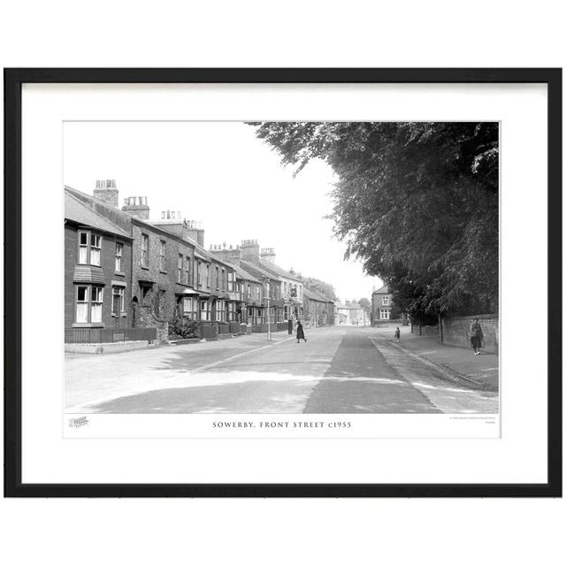 'Sowerby, Front Street C1955' by Francis Frith - Picture Frame Photograph Print on Paper The Francis Frith Collection Size: 40cm H x 50cm W x 2.3cm D on Productcaster.