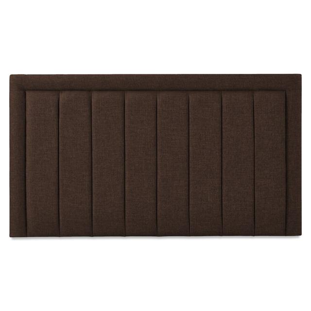 Franciene Upholstered Headboard 17 Stories Colour: Brown, Size: Kingsize (5') on Productcaster.