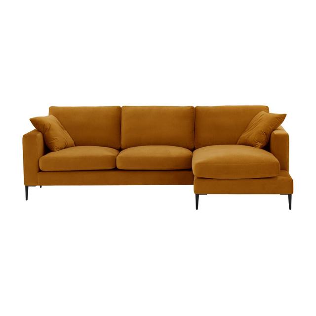 Bansom Reversible Corner Sofa Corrigan Studio Orientation: Right Hand Facing, Upholstery Colour: Mustard on Productcaster.