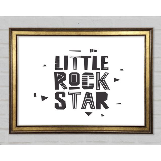 Little Rock Star Framed Print Happy Larry Size: 84.1cm H x 118.9cm W x 1.5cm D on Productcaster.