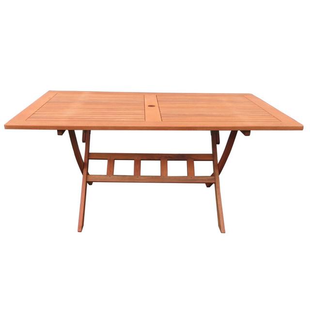 Mayela Folding Wooden Dining Table Rosalind Wheeler Size: 160 x 90cm on Productcaster.