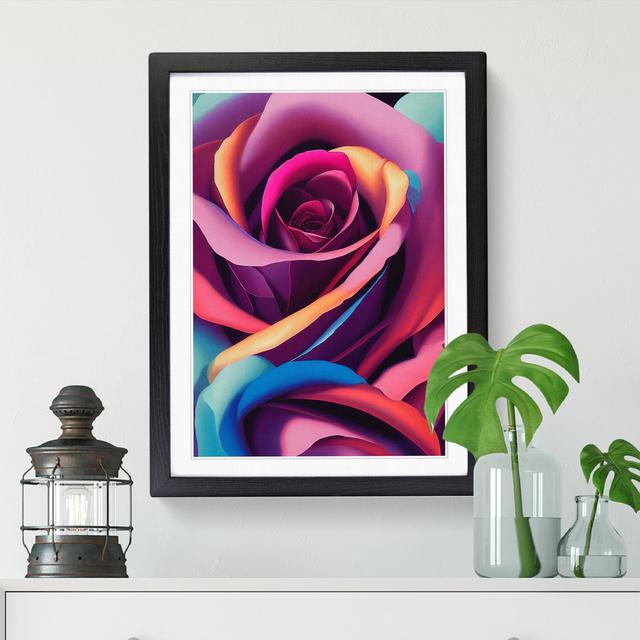 Rose In Abstract Vol.4 - Print ClassicLiving Size: 64cm H x 46cm W x 2cm D, Frame Option: Oak on Productcaster.