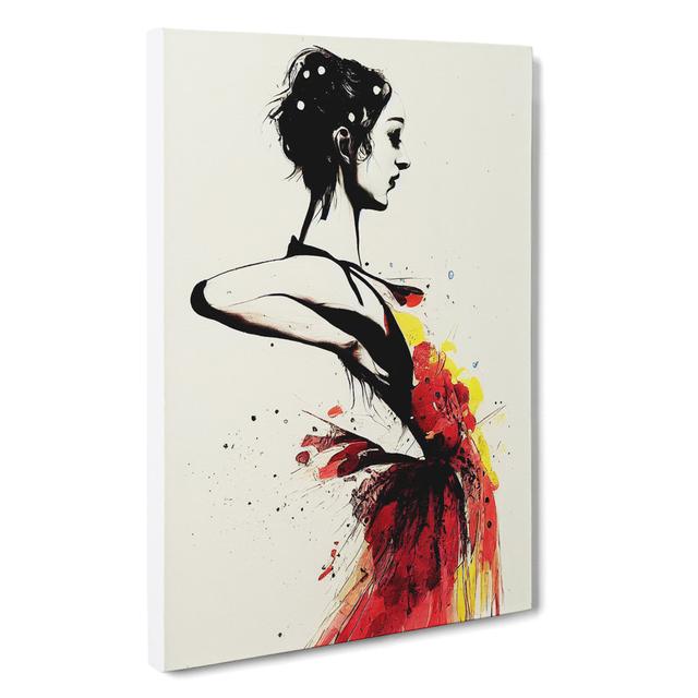 XC1022-836X Artistic Woman Art - Wrapped Canvas Graphic Art Rosdorf Park Size: 60cm H x 40cm W x 3cm D on Productcaster.