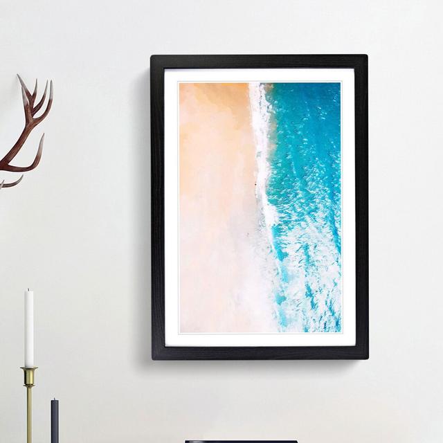 Rainbow Beach in Brisbane Australia - Picture Frame Graphic Art Print East Urban Home Frame Option: Black, Size: 91cm H x 60cm W x 2cm D on Productcaster.