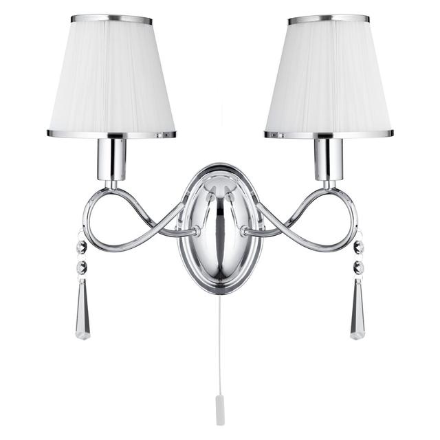 Vicente Armed Sconce Etta Avenue Finish: Silver on Productcaster.