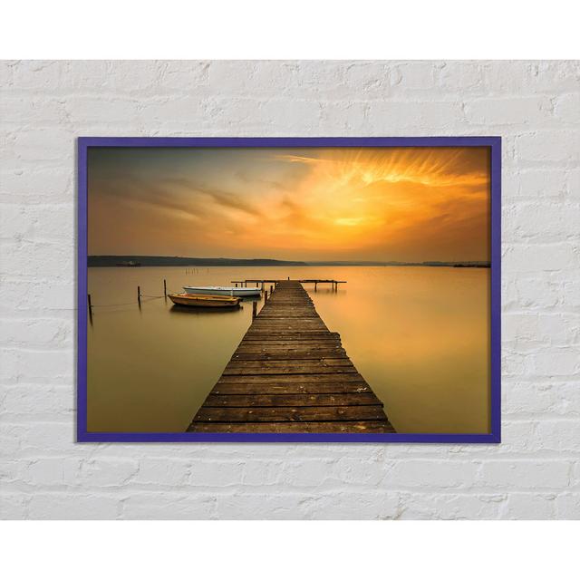 Golden Beauty Framed Print Highland Dunes Size: 59.7cm H x 84.1cm W on Productcaster.