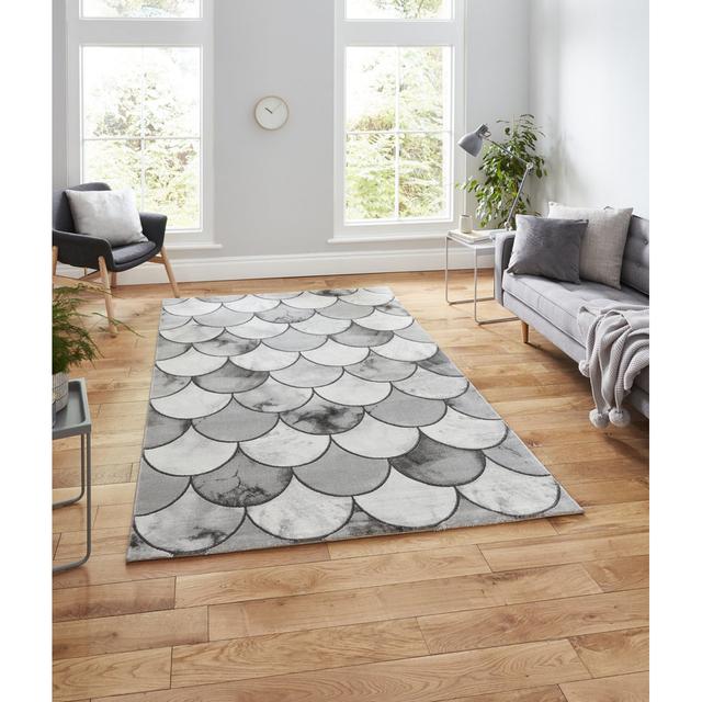 Craft area rug Machine Woven Rectangle Grey/Silver Canora Grey Rug Size: Rectangle 120 x 170cm on Productcaster.