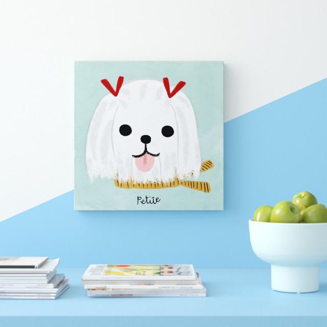 'Petite Maltese' Print on Canvas East Urban Home Size: 76.2 cm H x 76.2 cm W x 3.8 cm D on Productcaster.