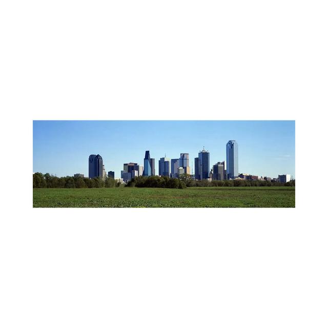 Dallas TX - Wrapped Canvas Panoramic Print Ebern Designs Size: 16cm H x 48cm W x 1cm D on Productcaster.